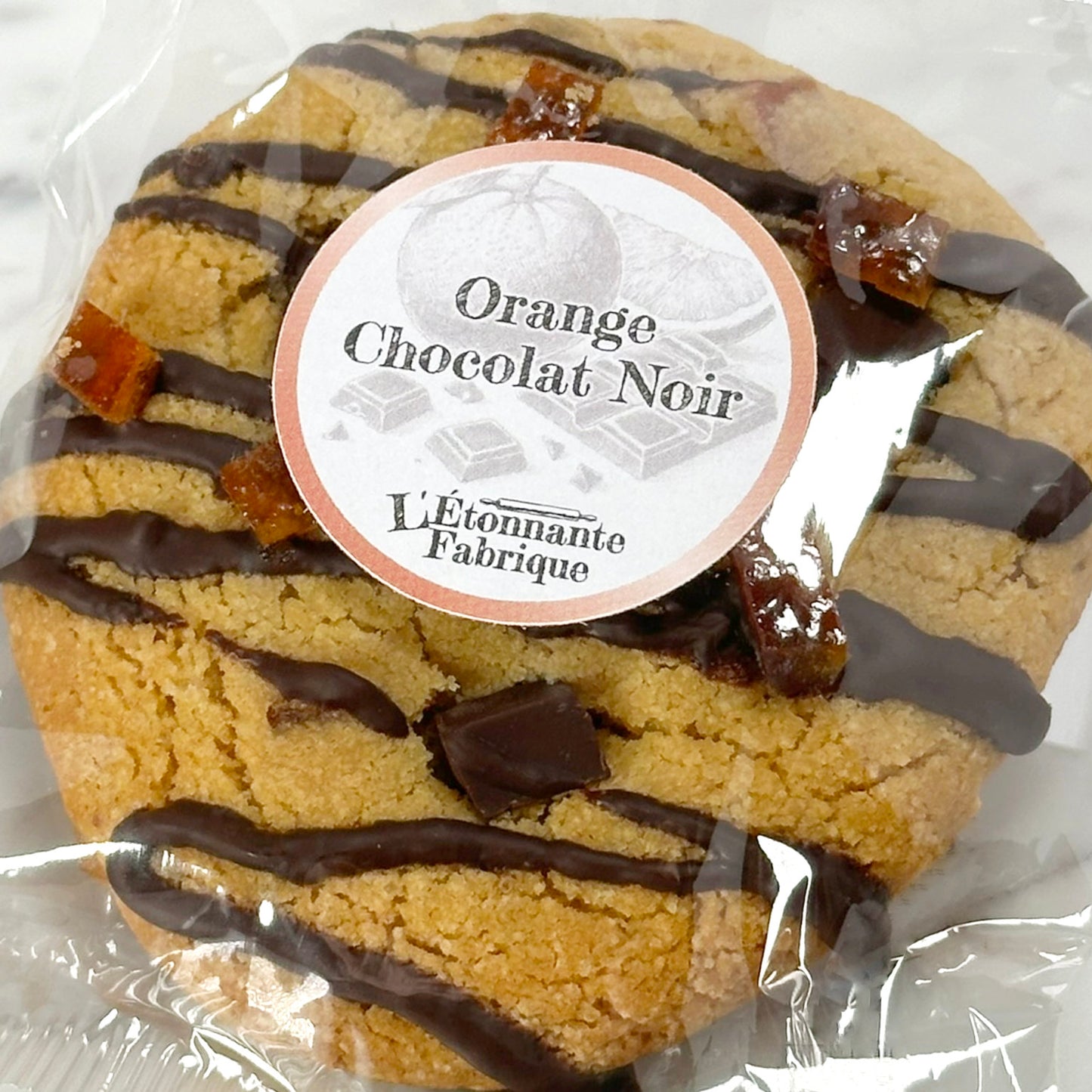 Cookie Orange - Chocolat noir